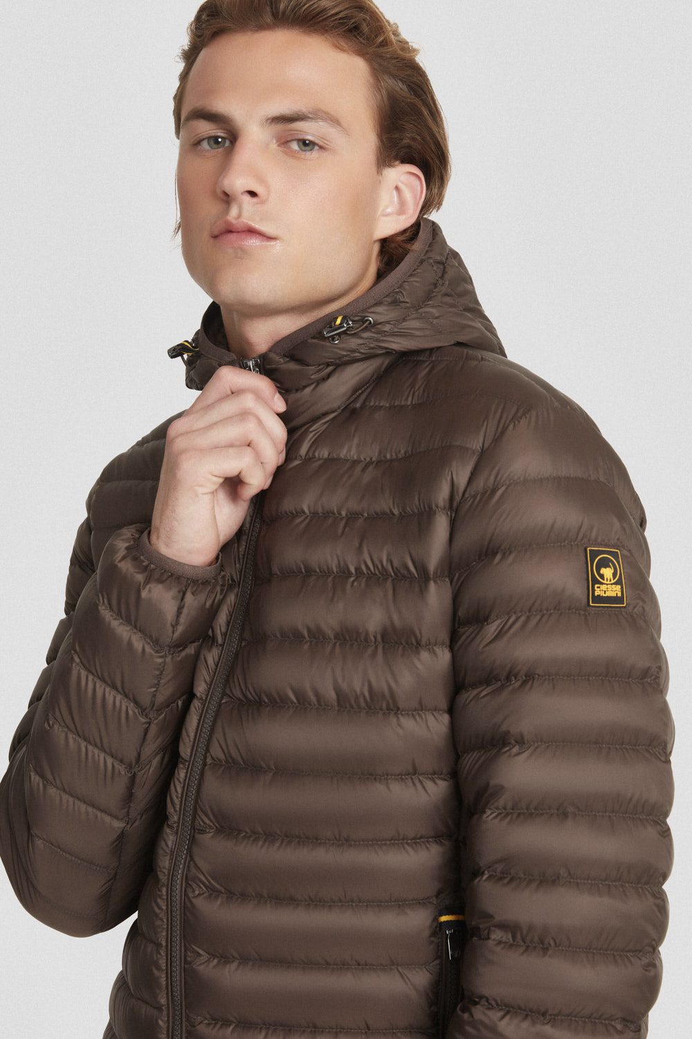 ciesse-outdoor-piumini-daunenjacke-braun-800fp-kapuze-2 image 2