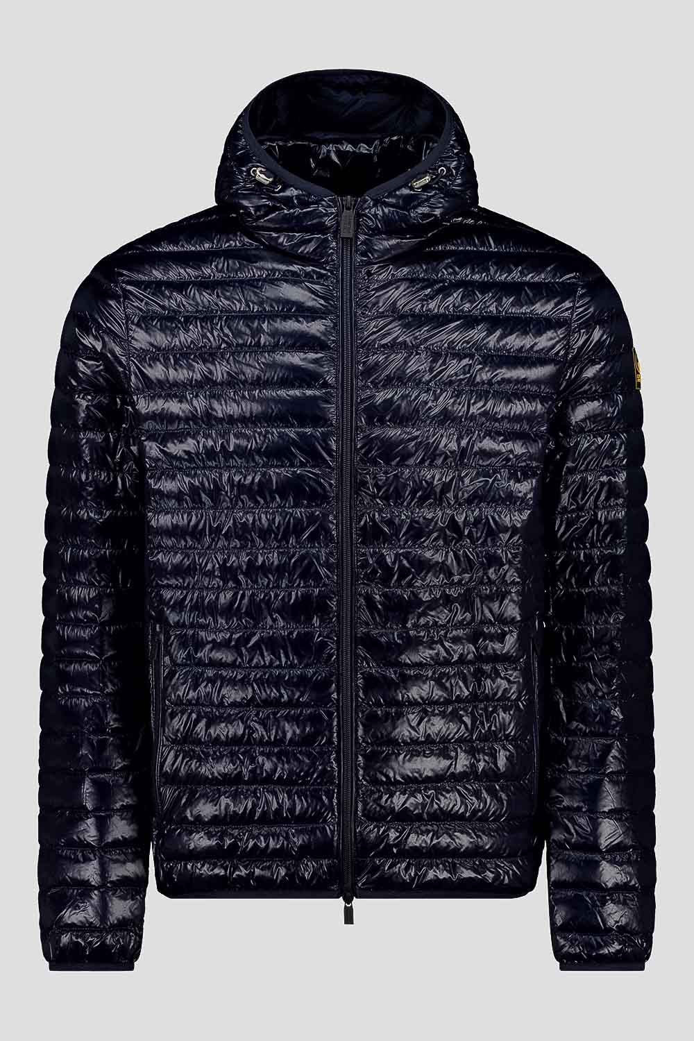 ciesse-piumini-daunenjacke-blau-gl-nzend-kapuze-echt-daune image 3
