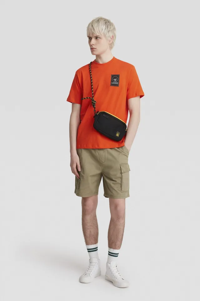 ciesse-t-shirt-rundhals-orange-baumwolle-regular-fit-kurzarm image 1