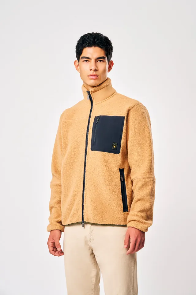 ciesse-outdoor-lionel-teddyjacke-beige-full-zip-herren image 1