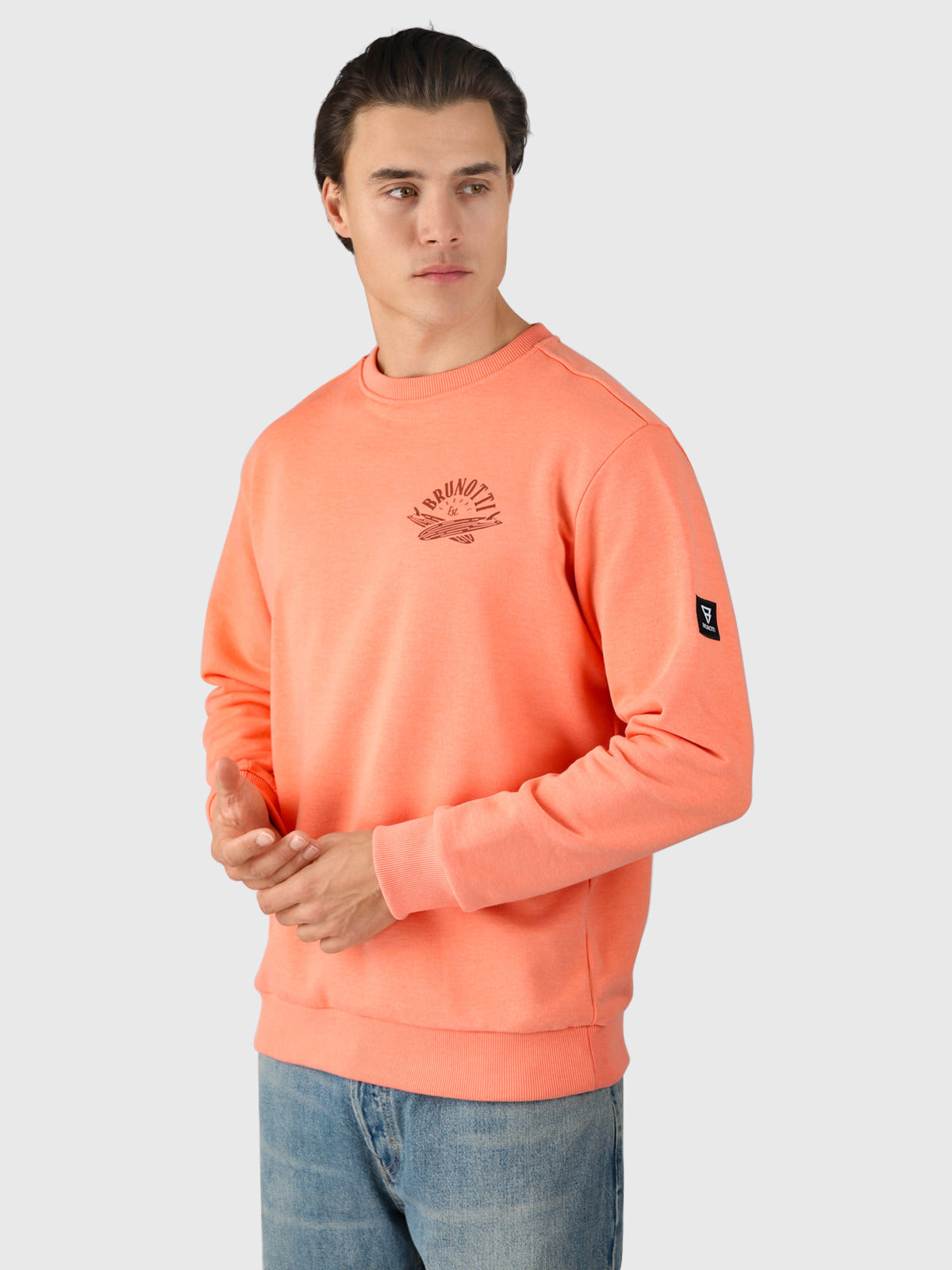 brunotti-naval-herren-pullover-melon-rundhals image 2
