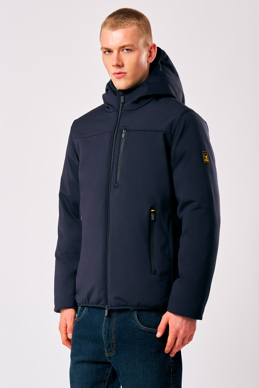 ciesse-jayden-3-0-softshelljacke-herren-blau-kurz-kapuze image 2
