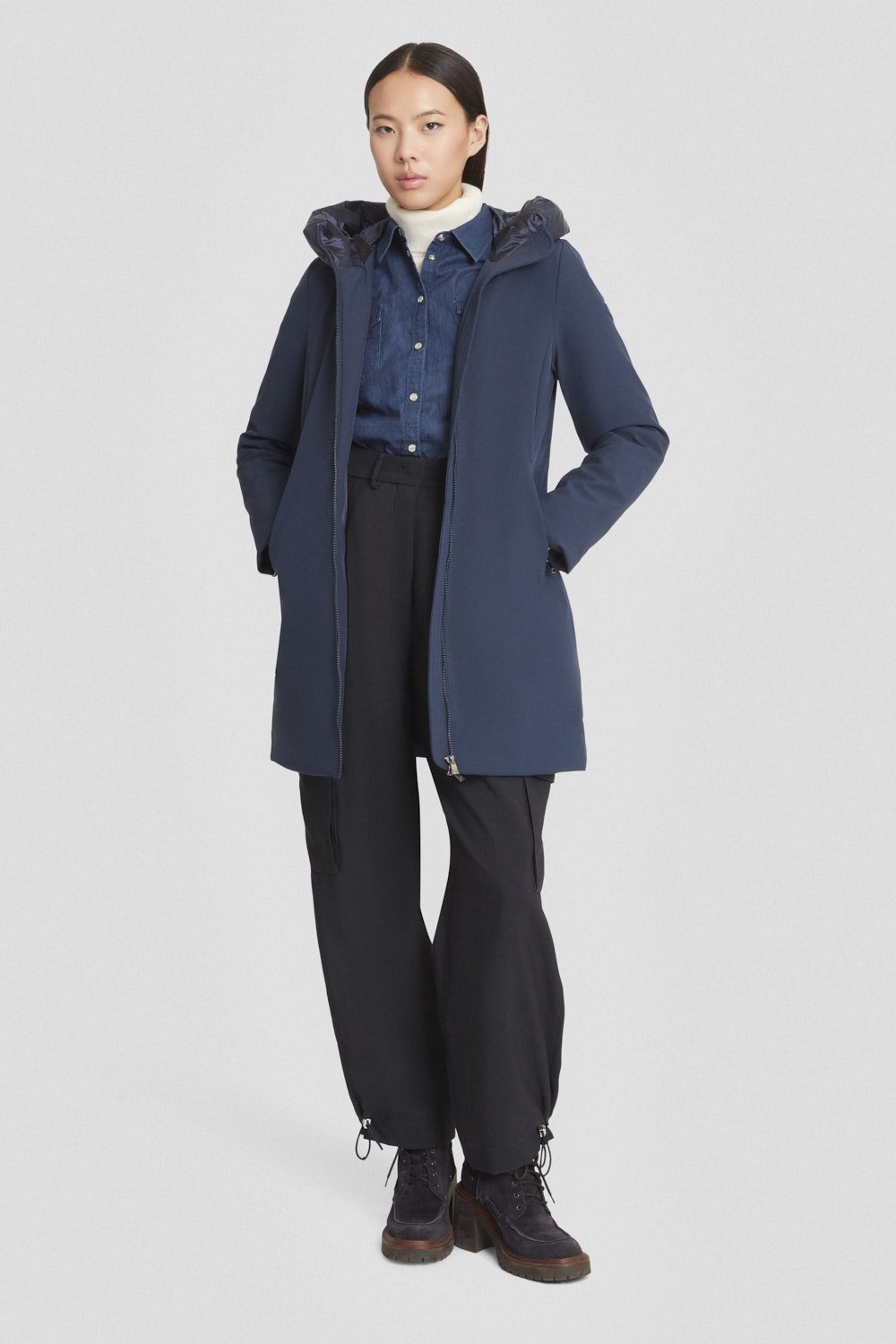 ciesse-outdoor-winterjacke-lang-blau-daune-80-20 image 1