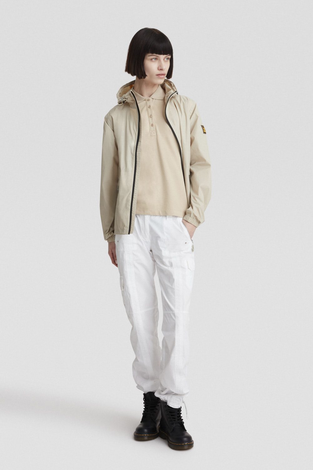 ciesse-outdoor-windjacke-beige-kapuze-wasserdicht-packbar image 1