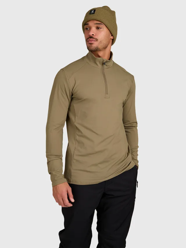 brunotti-mano-snow-fleece-herren-dusky-green-midlayer image 1