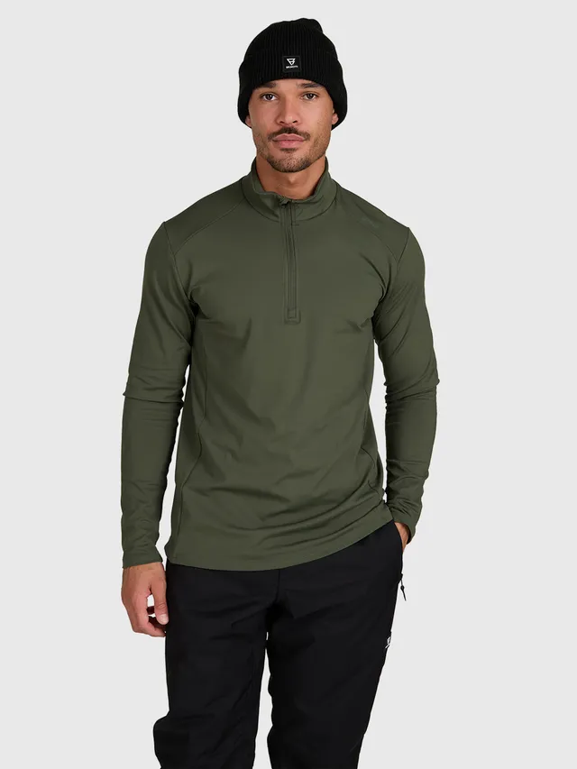brunotti-mano-herren-snow-fleece-deep-green-polyester image 1