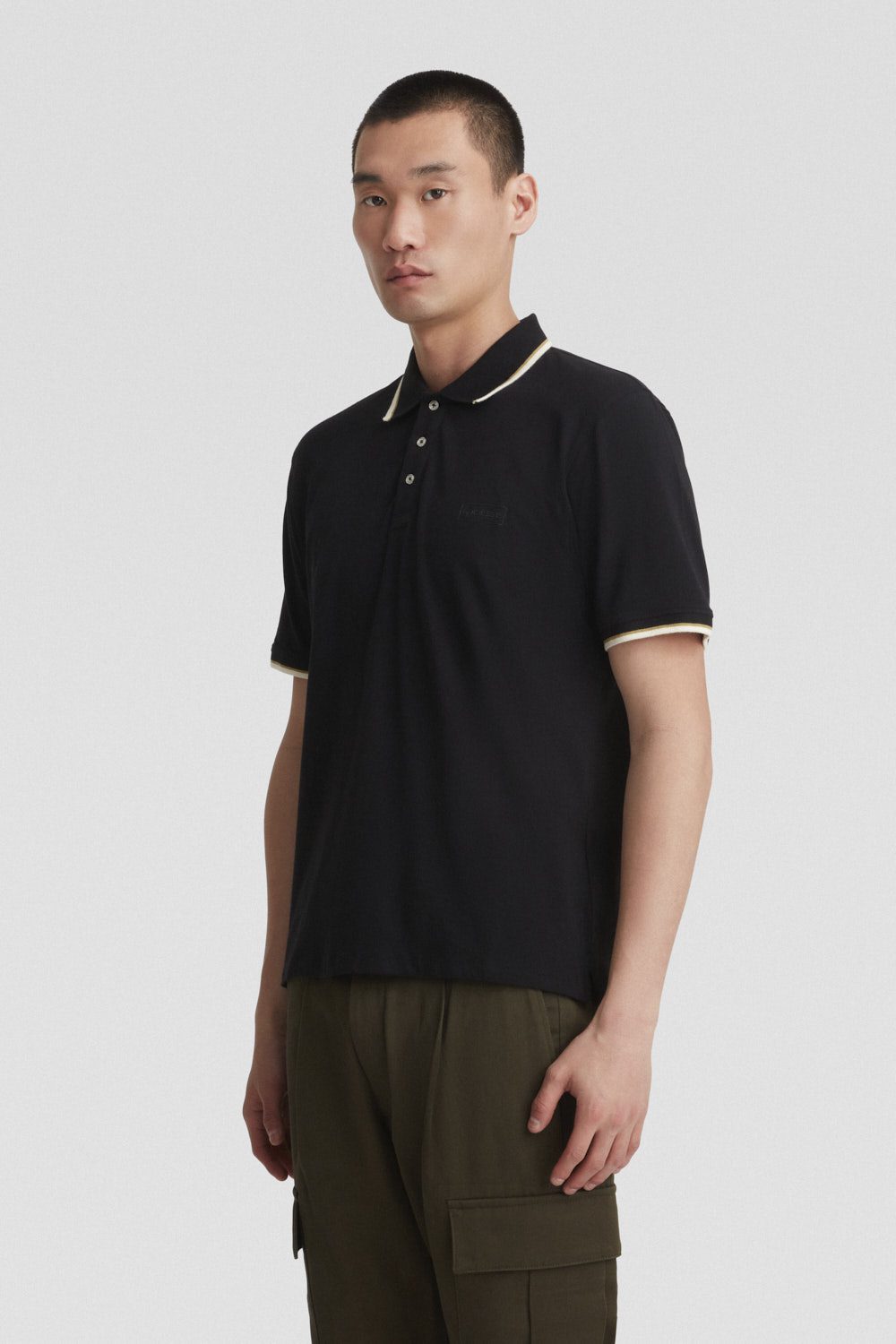 ciesse-outdoor-polo-jersey-stretch-schwarz-baumwolle image 2