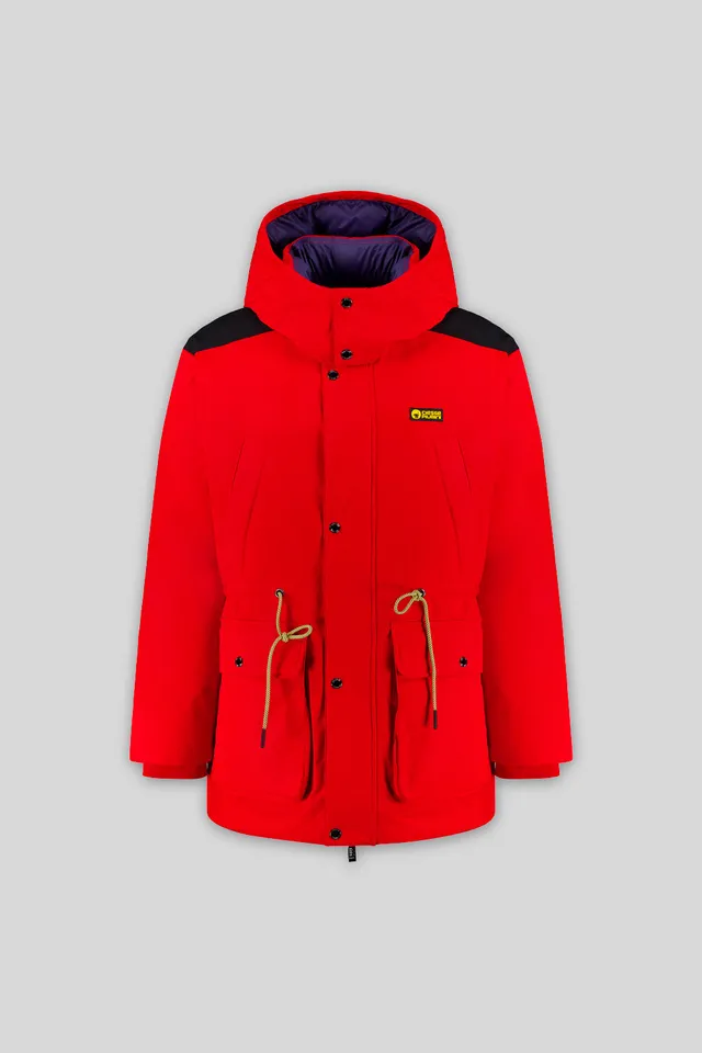 ciesse-outdoor-montana-parka-rot-kapuze-recycelt-daunen image 1