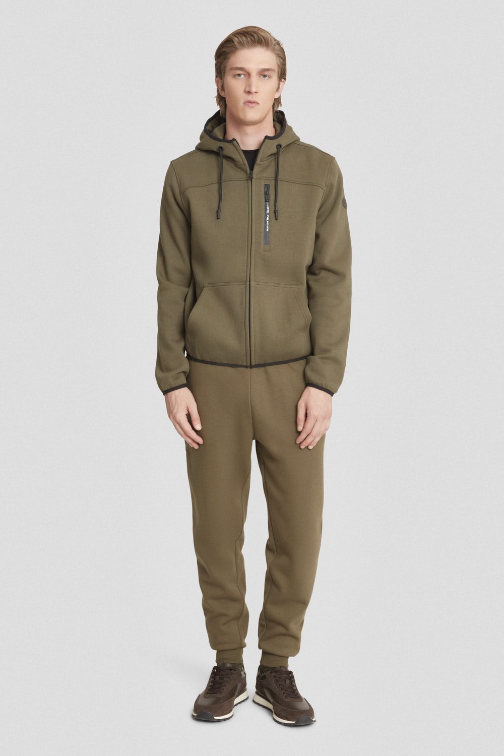 ciesse-outdoor-felpe-hoodie-oliv-mit-kapuze image 1