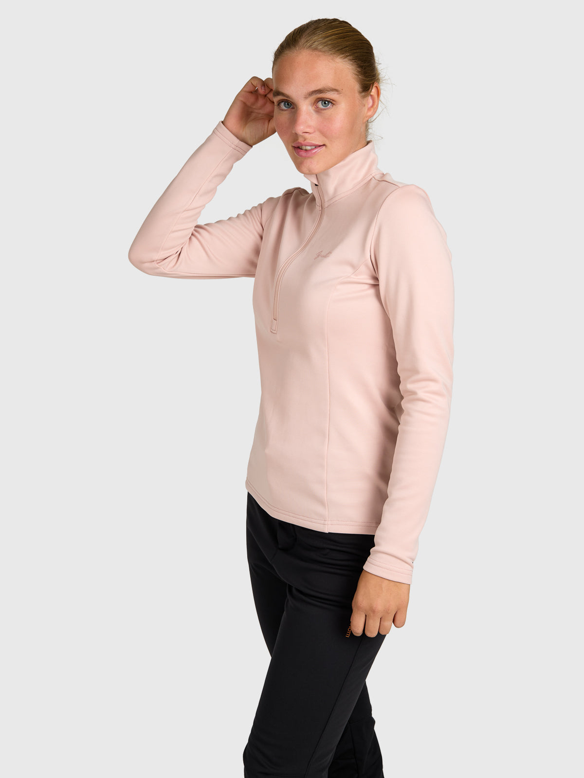 brunotti-heronne-damen-fleece-sepia-rose-half-zip image 3