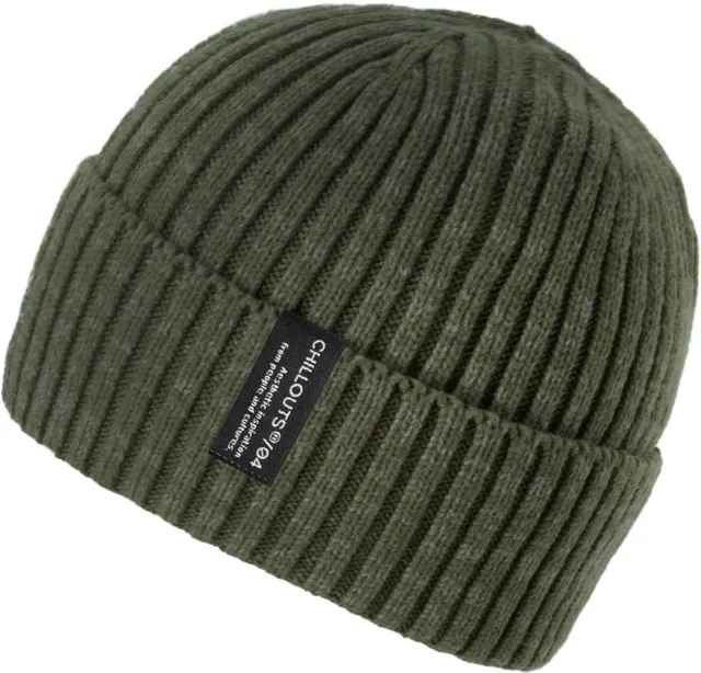 chillouts-juri-beanie-umschlagm-tze-khaki-rippstrick image 1