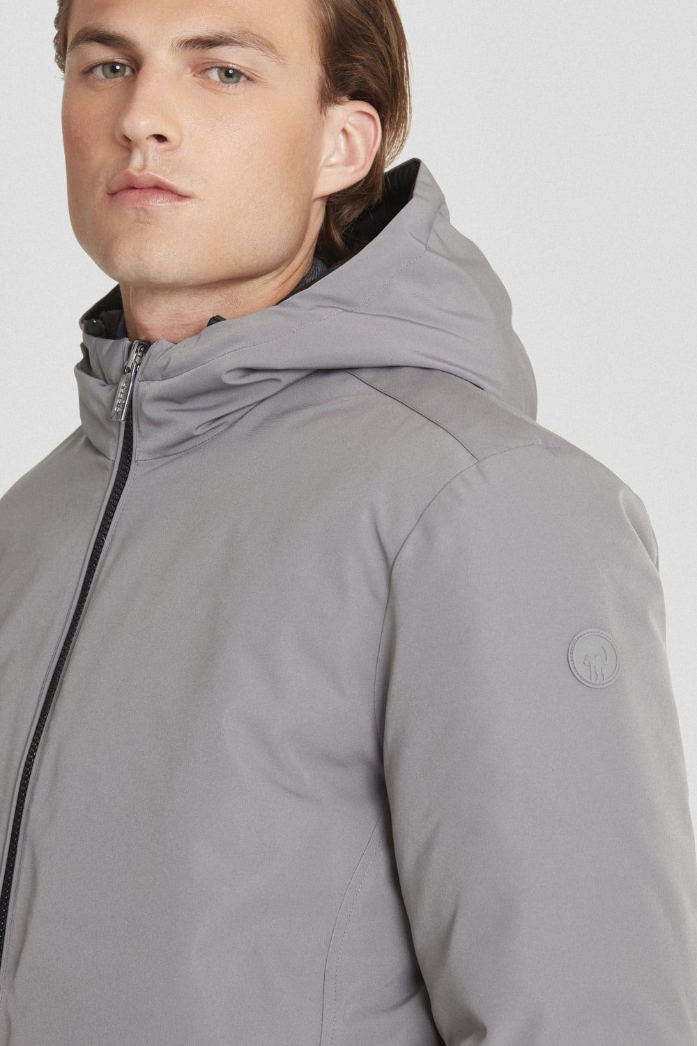 ciesse-piumini-daunenjacke-kurz-grau-reversibel image 3