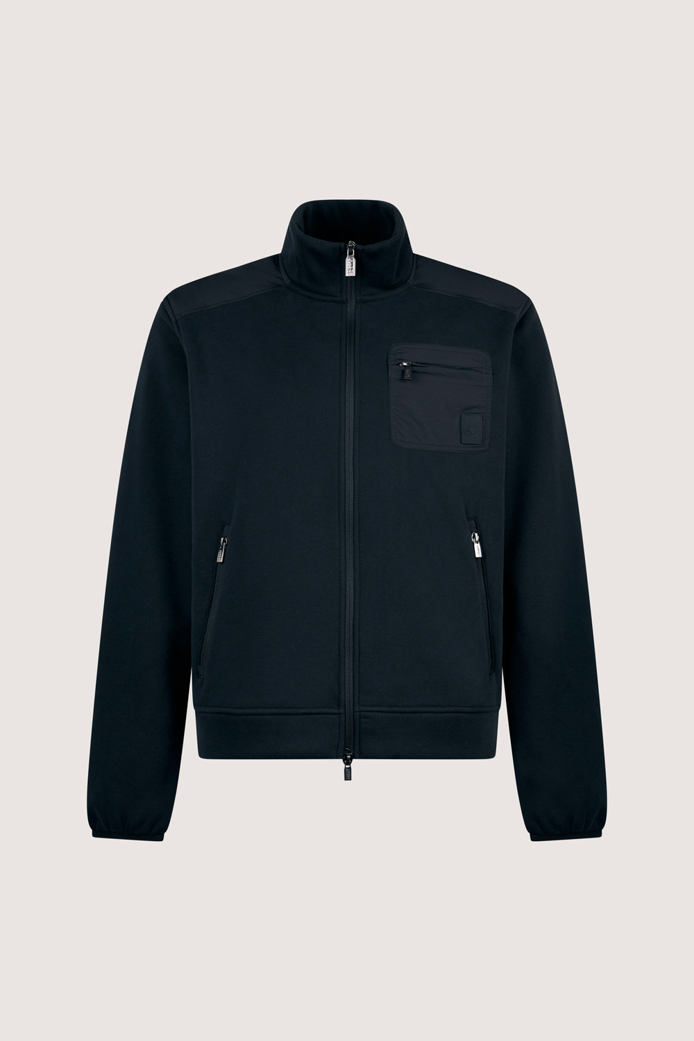 ciesse-ziad-sweatjacke-herren-schwarz-full-zip-baumwolle image 3