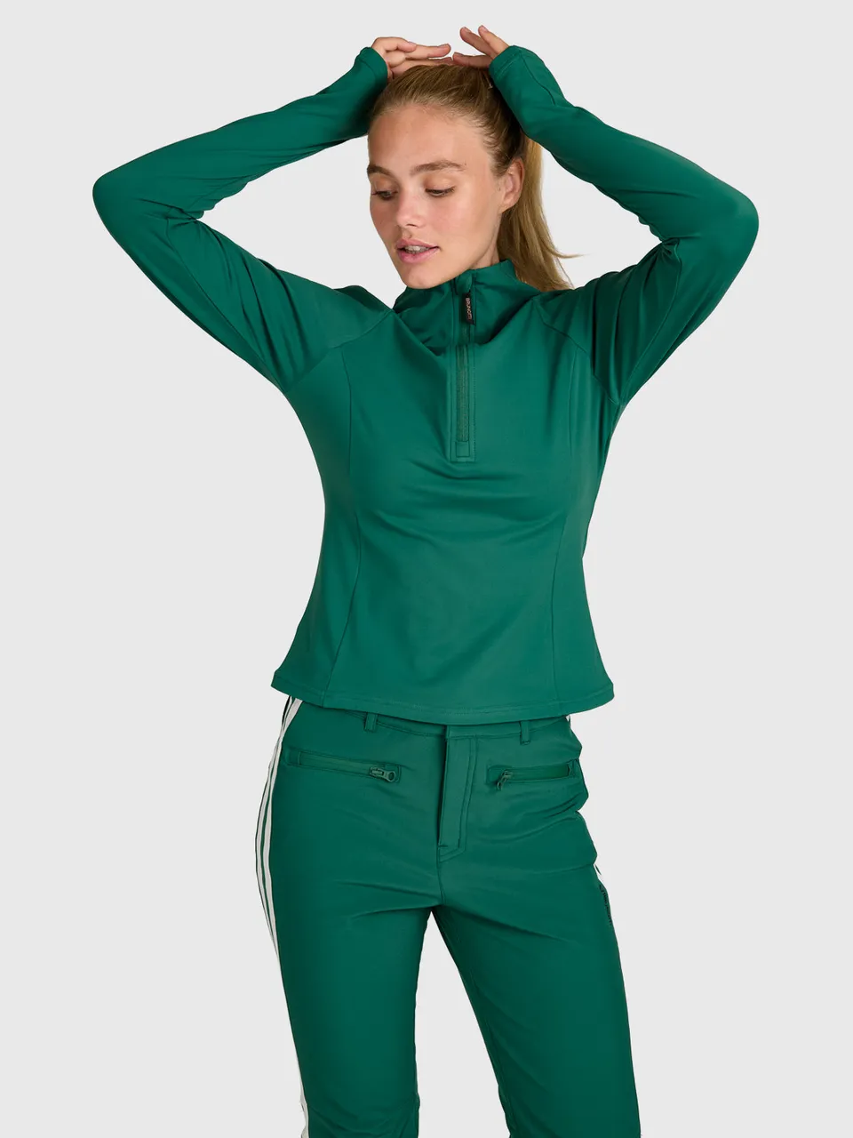 brunotti-sanna-damen-snow-fleece-hunter-green-slim-fit image 1