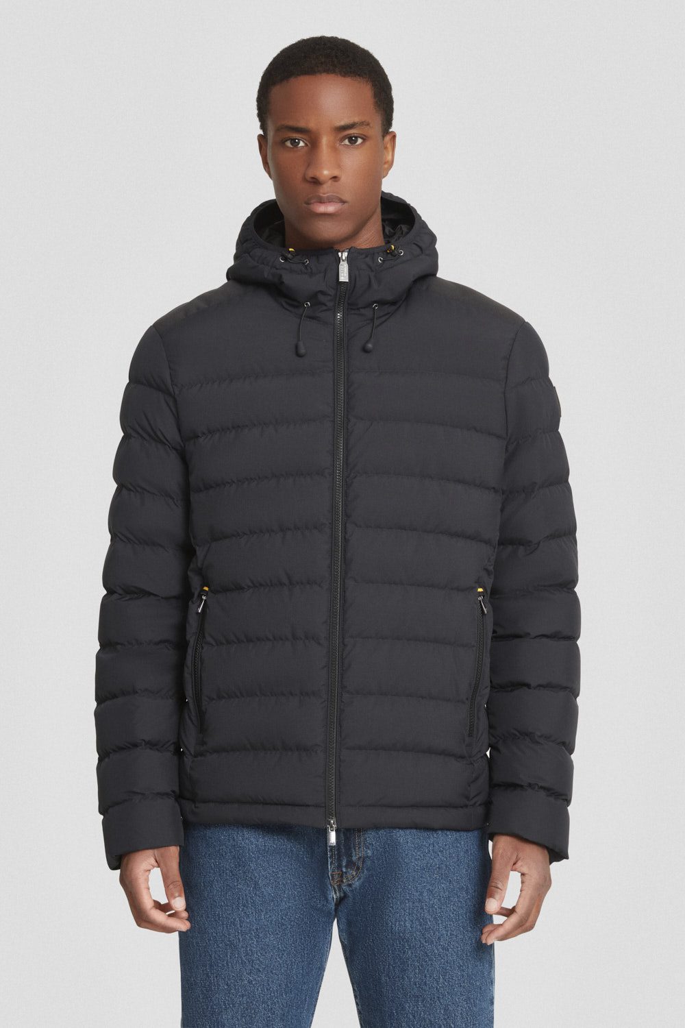 ciesse-daunenjacke-schwarz-kurz-mit-kapuze-90-10-dwr image 2