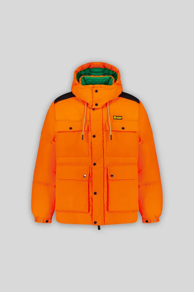 ciesse-alaska-daunenjacke-unisex-orange-4-taschen-recycelt image 1