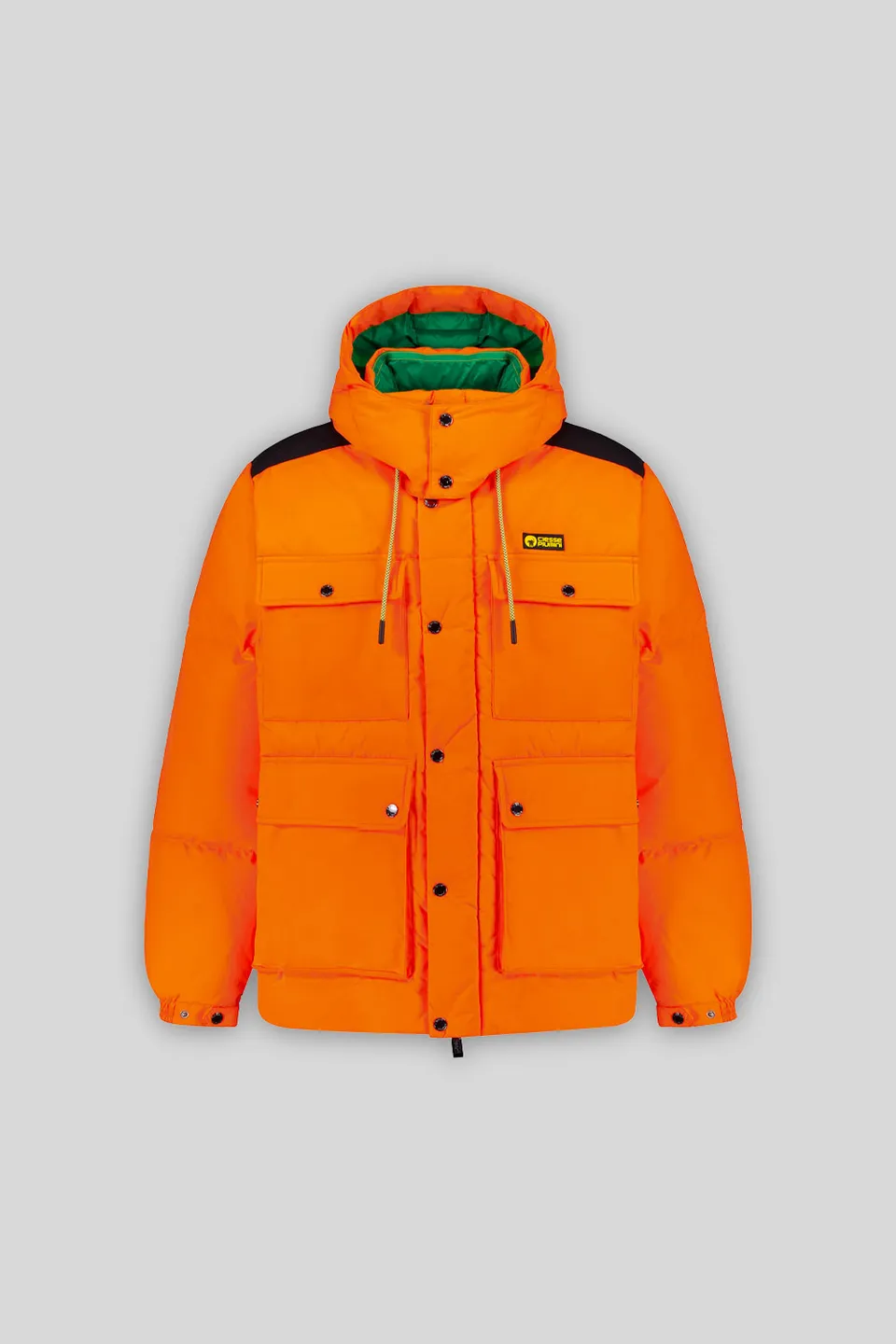 ciesse-alaska-daunenjacke-unisex-orange-4-taschen-recycelt image 1