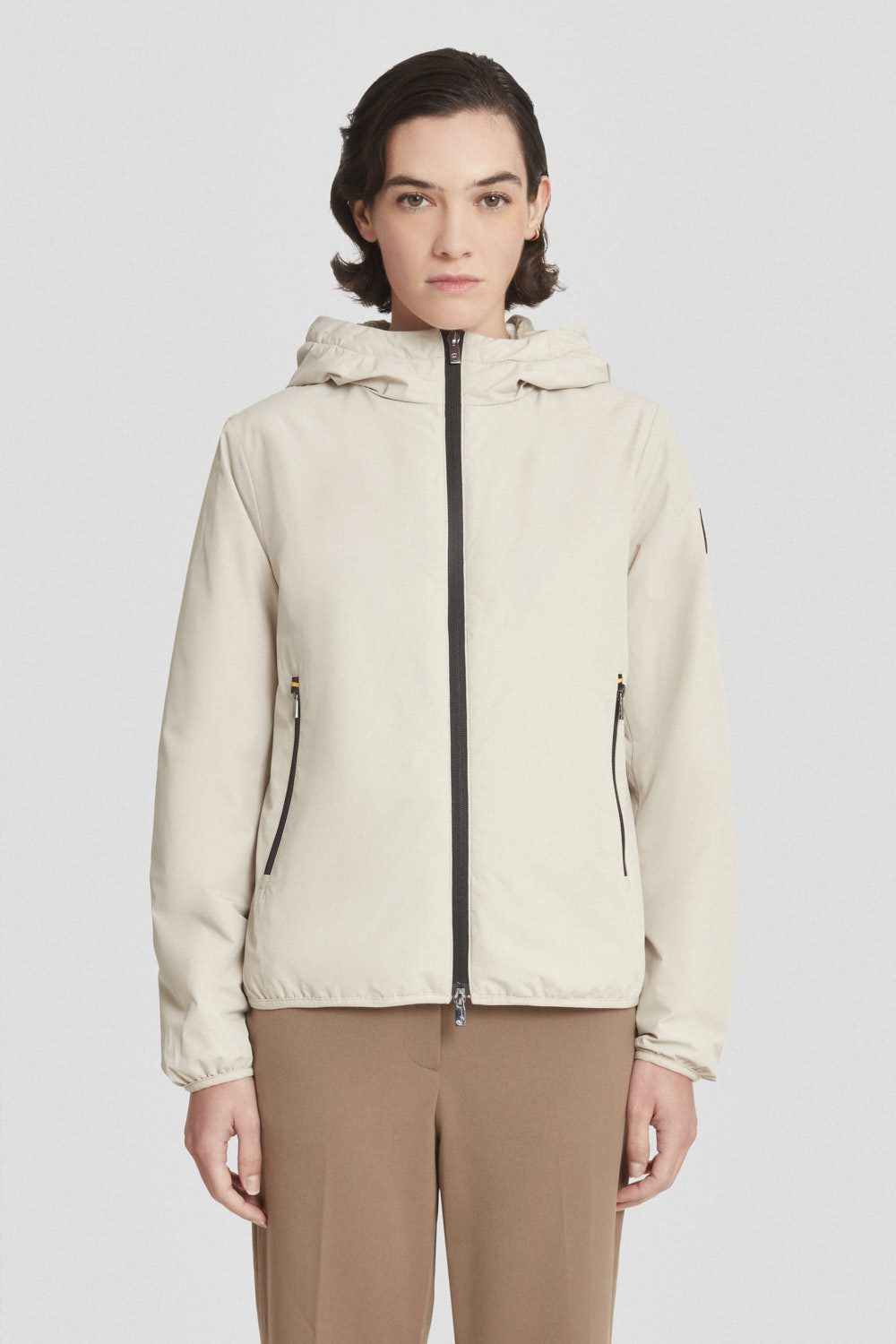 ciesse-outdoor-winterjacke-beige-mit-kapuze-gef-ttert image 2