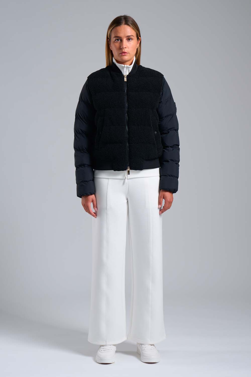 ciesse-outdoor-edna-bomberjacke-schwarz-teddy-hybrid image 1