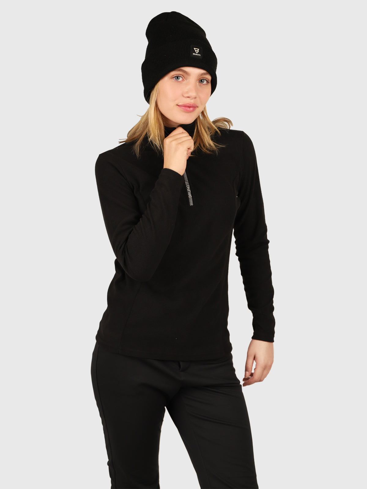 brunotti-misma-damen-fleece-schwarz-microfleece image 3