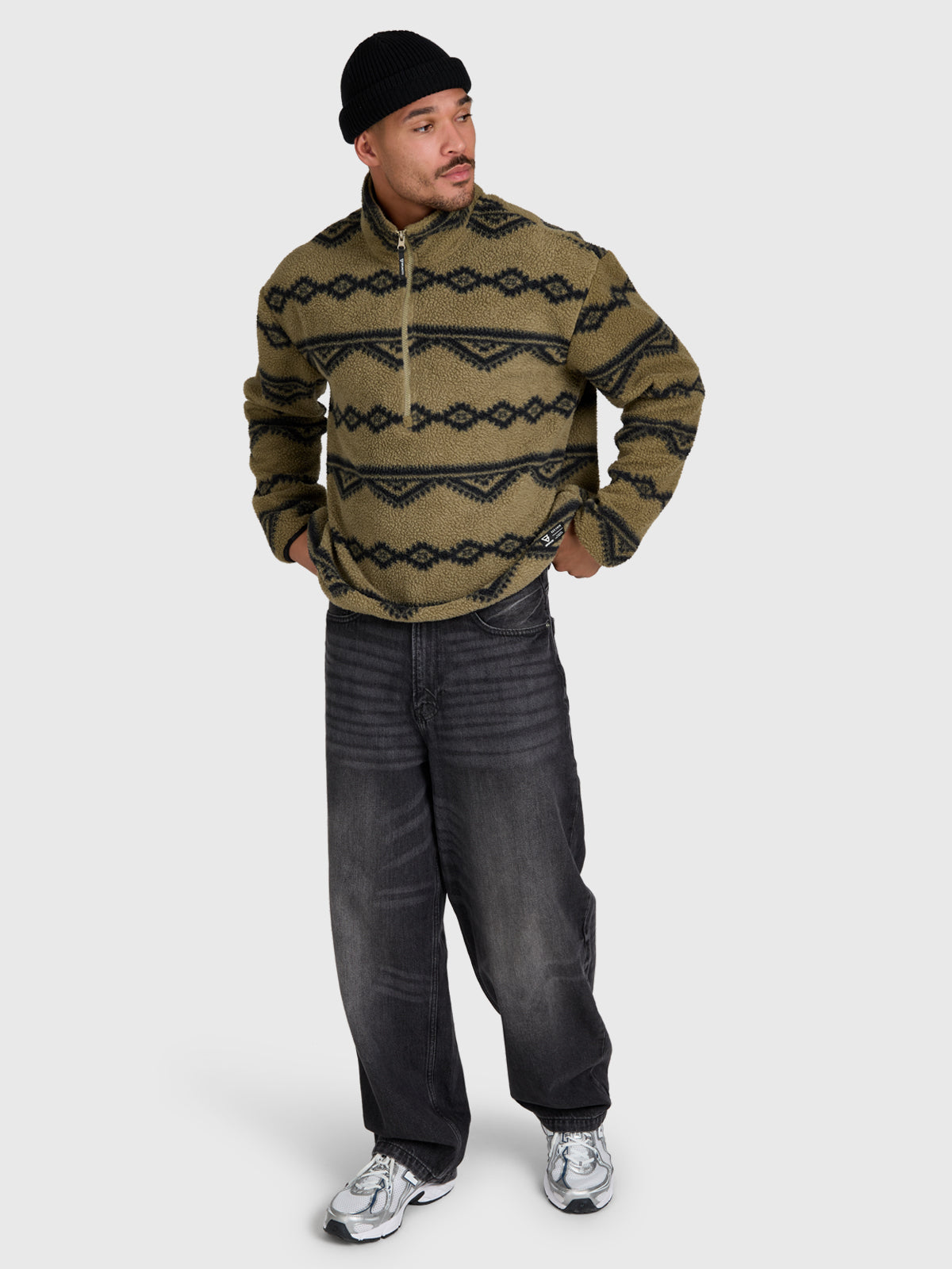 brunotti-kennet-herren-fleecejacke-dusky-green-lockerer-schnitt image 5