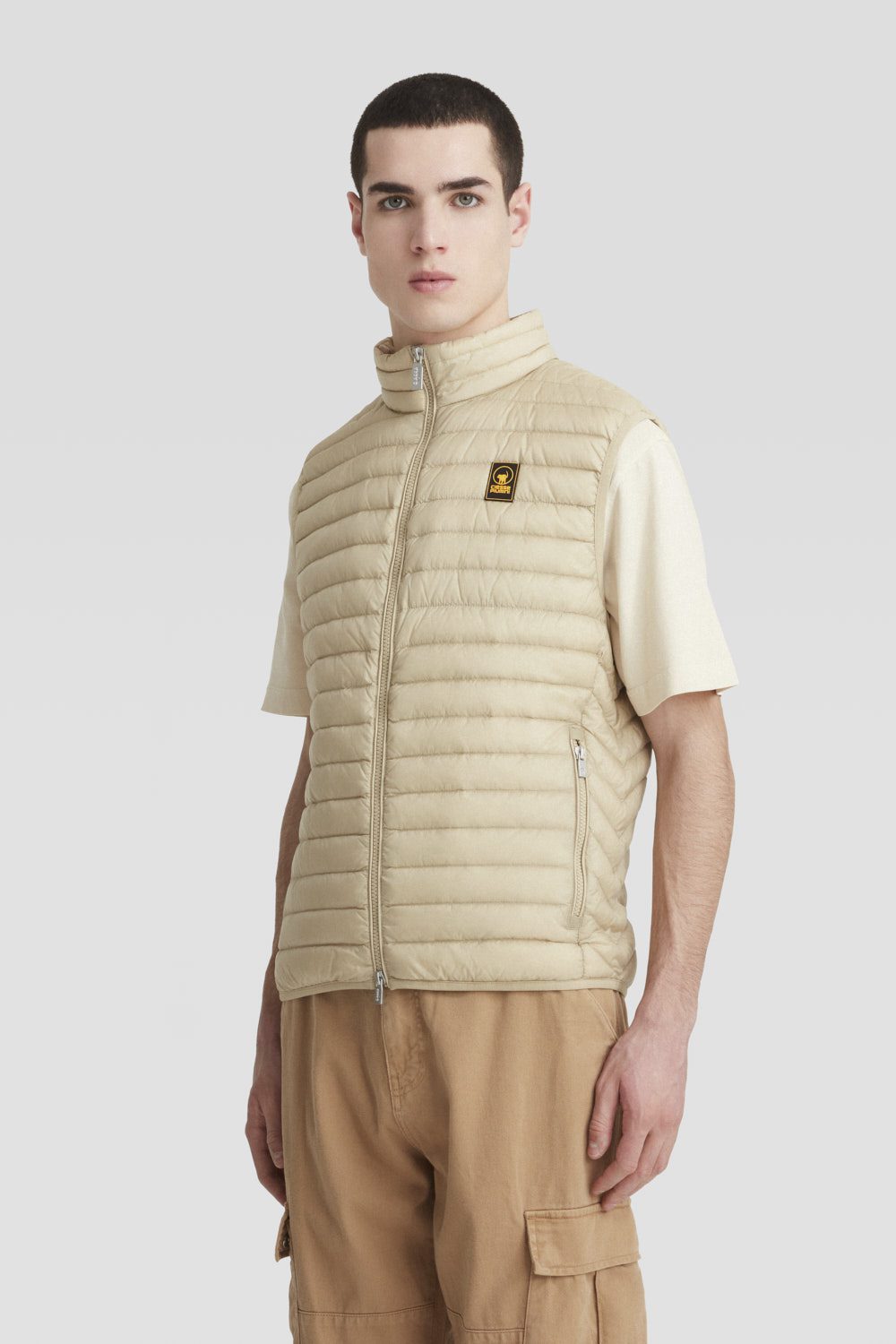 ciesse-outdoor-gilet-daunenweste-beige-echte-daunen-rmellos image 2