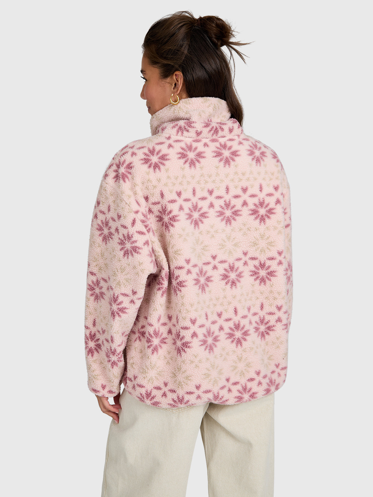 brunotti-rezan-women-urban-fleece-damen-sepia-rose-lockerer-fit image 2