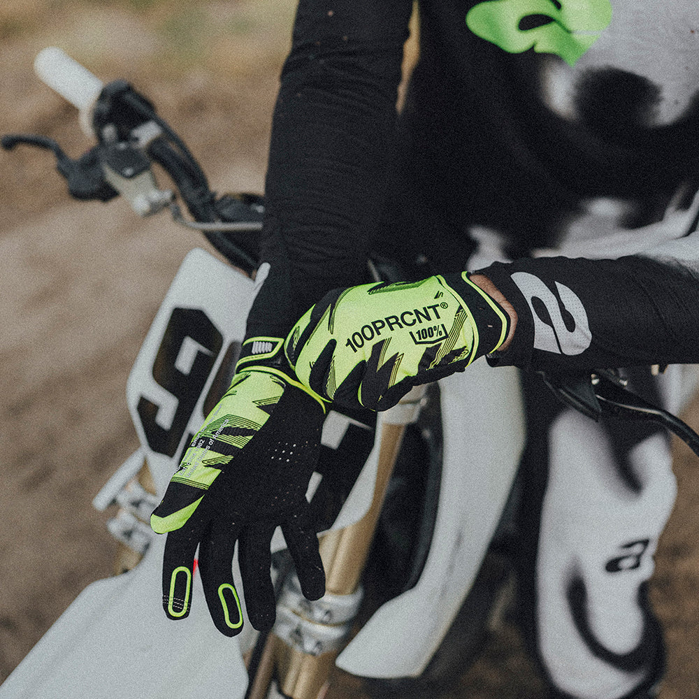 100percent-ridefit-handschuhe-fluo-yellow-black-perforiert image 3