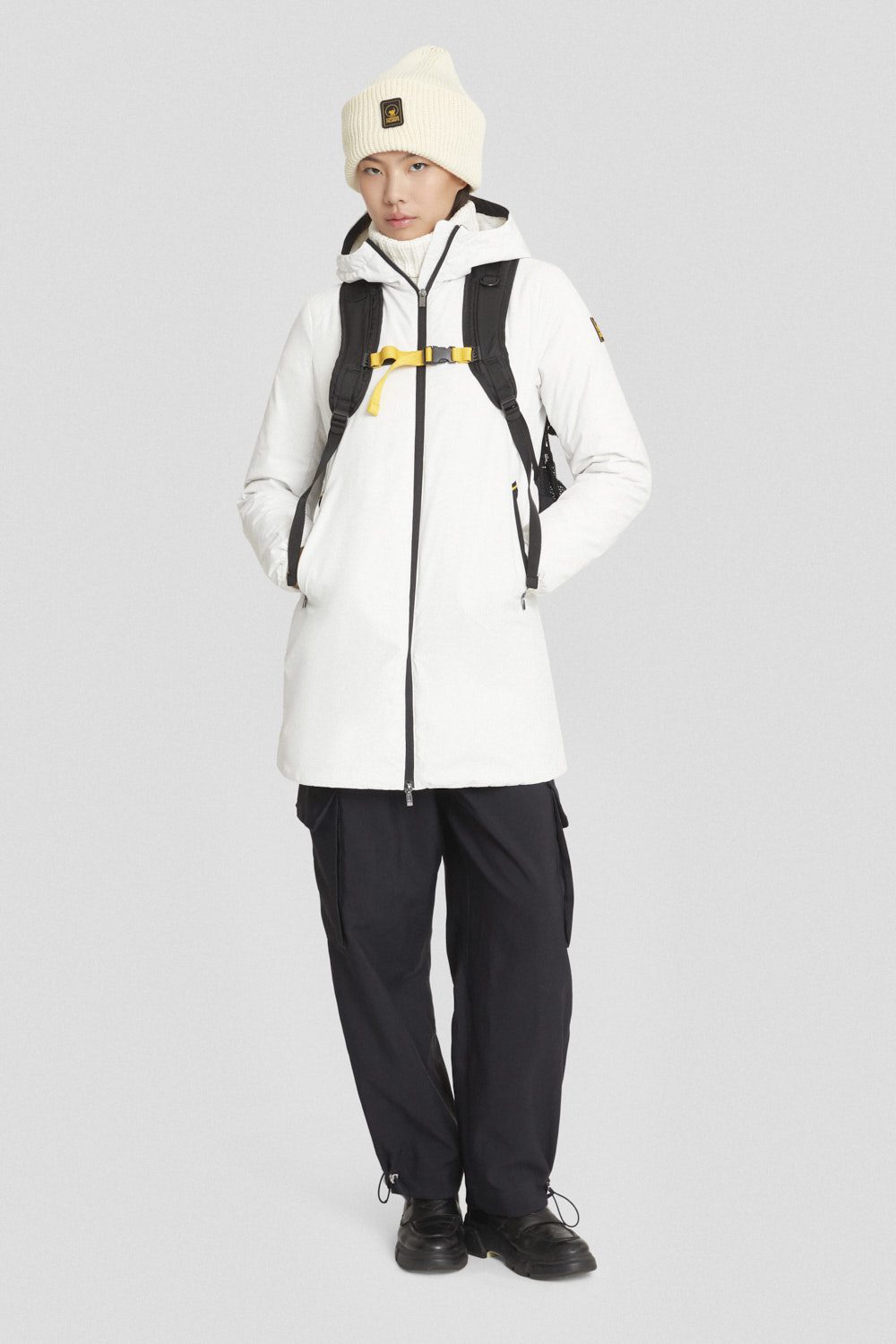 ciesse-outdoor-winterjacke-lang-wei-kapuze-wattiert-dwr image 1
