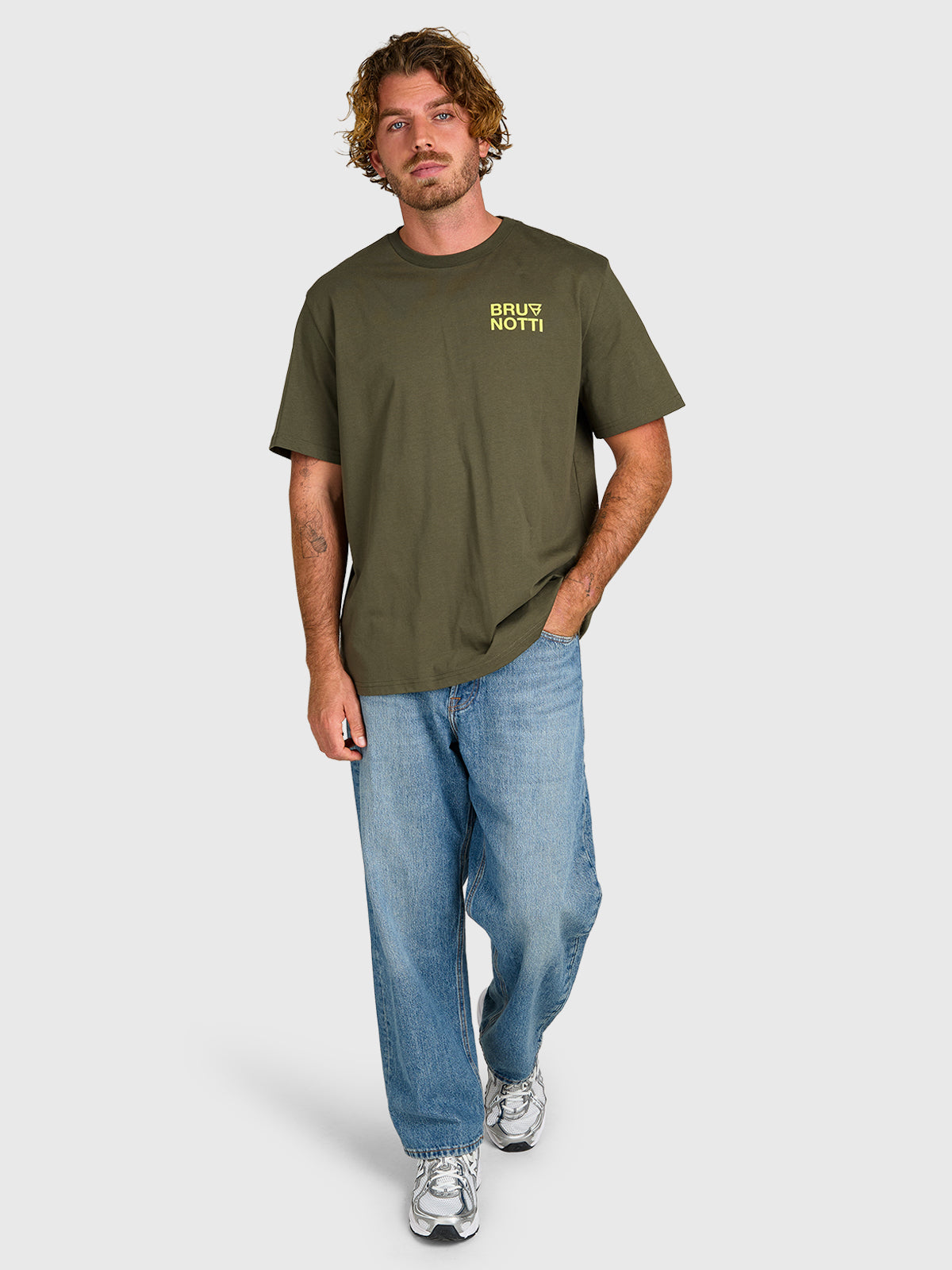 brunotti-barros-herren-t-shirt-deep-green-baumwolle-basic image 5