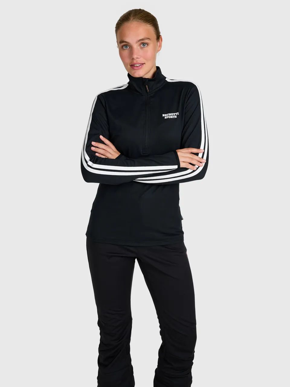 brunotti-rodia-damen-fleece-schwarz-slim-fit-ski image 1