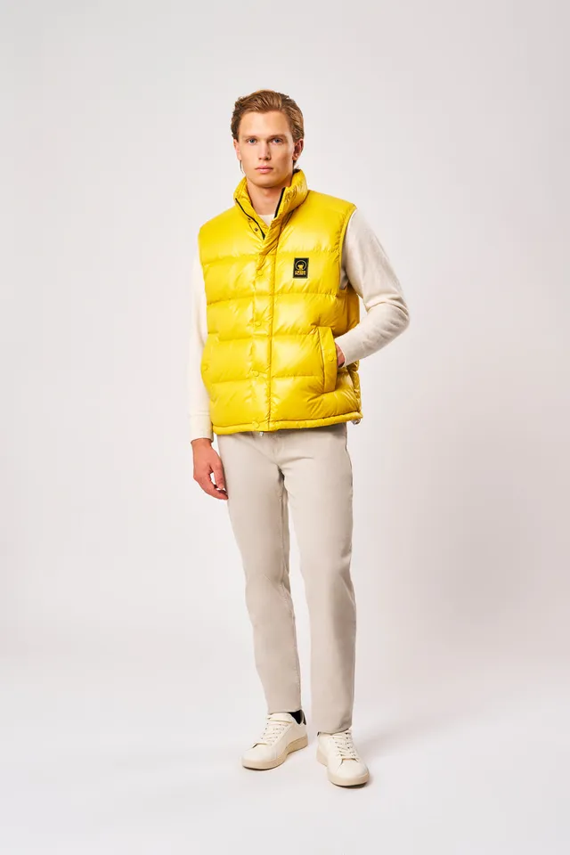 ciesse-outdoor-smain-daunenweste-gelb-herren-echt-daune image 1