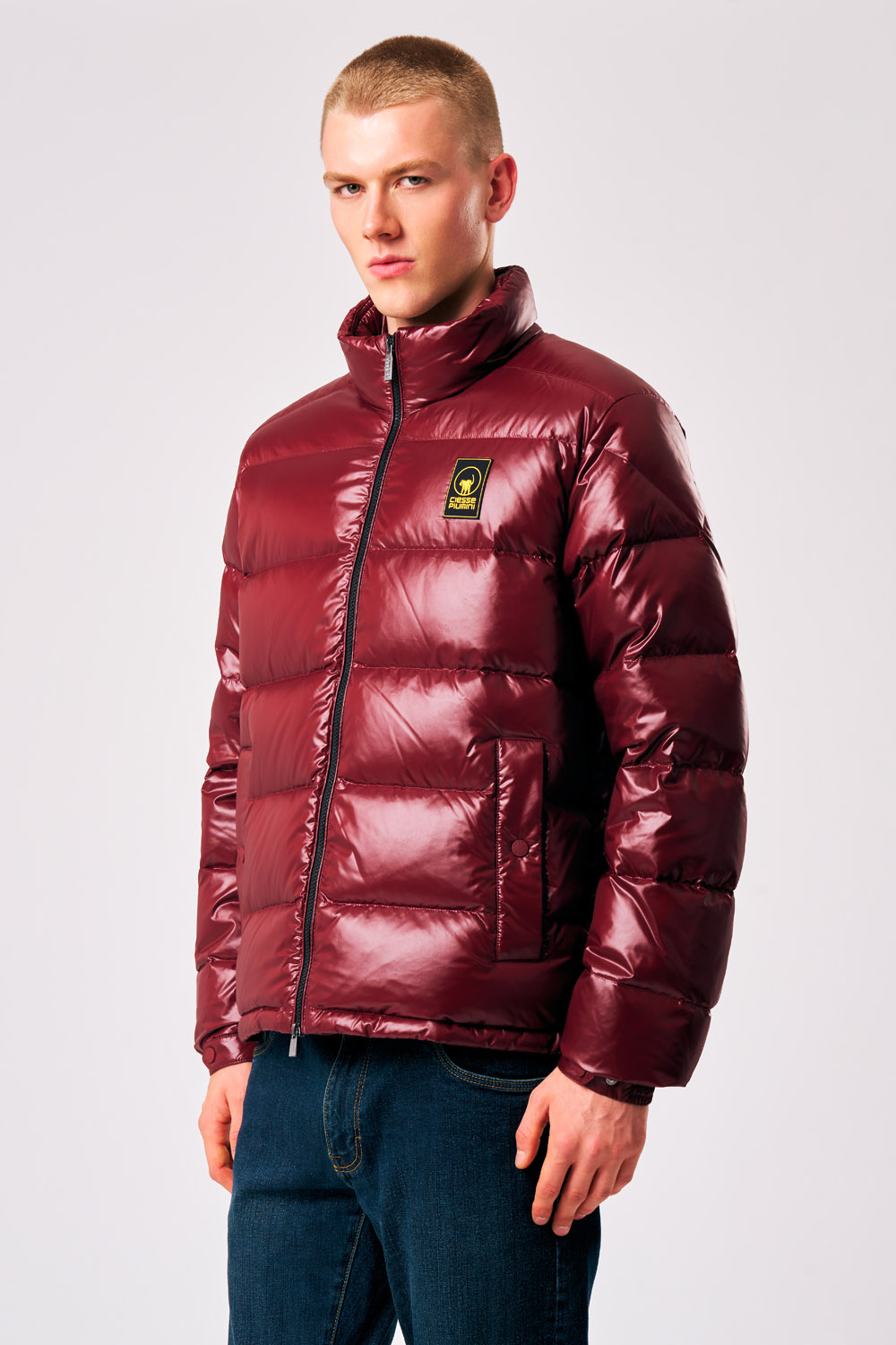 ciesse-omar-herren-daunenjacke-bordeaux-echte-daunen image 2