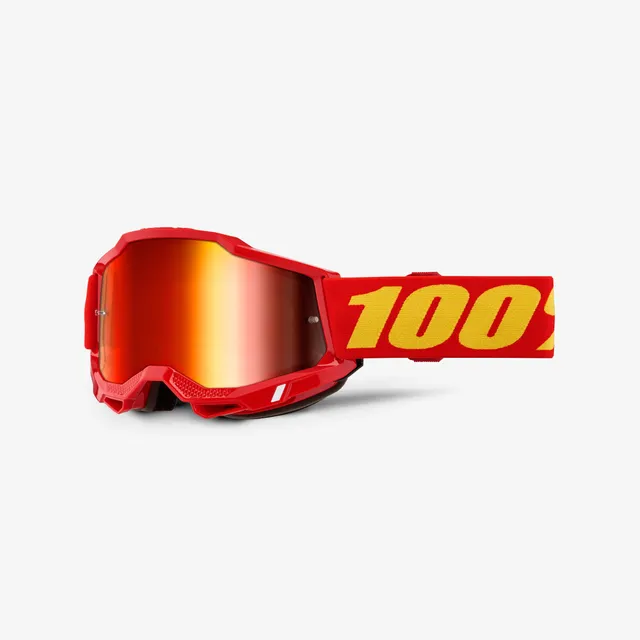 100-accuri-2-motocrossbrille-mirror-red-verspiegelt image 1