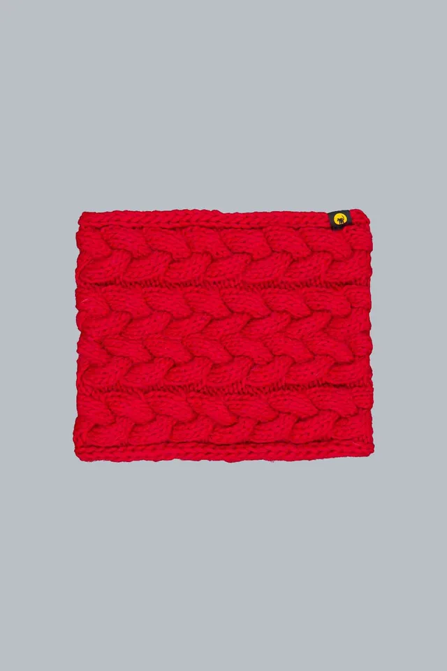 ciesse-wight-unisex-halsw-rmer-rot-zopfstrick-wolle image 1