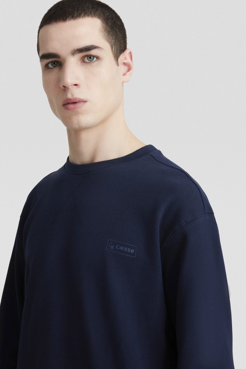 ciesse-outdoor-felpe-sweatshirt-blau-rundhals-baumwolle-2 image 3