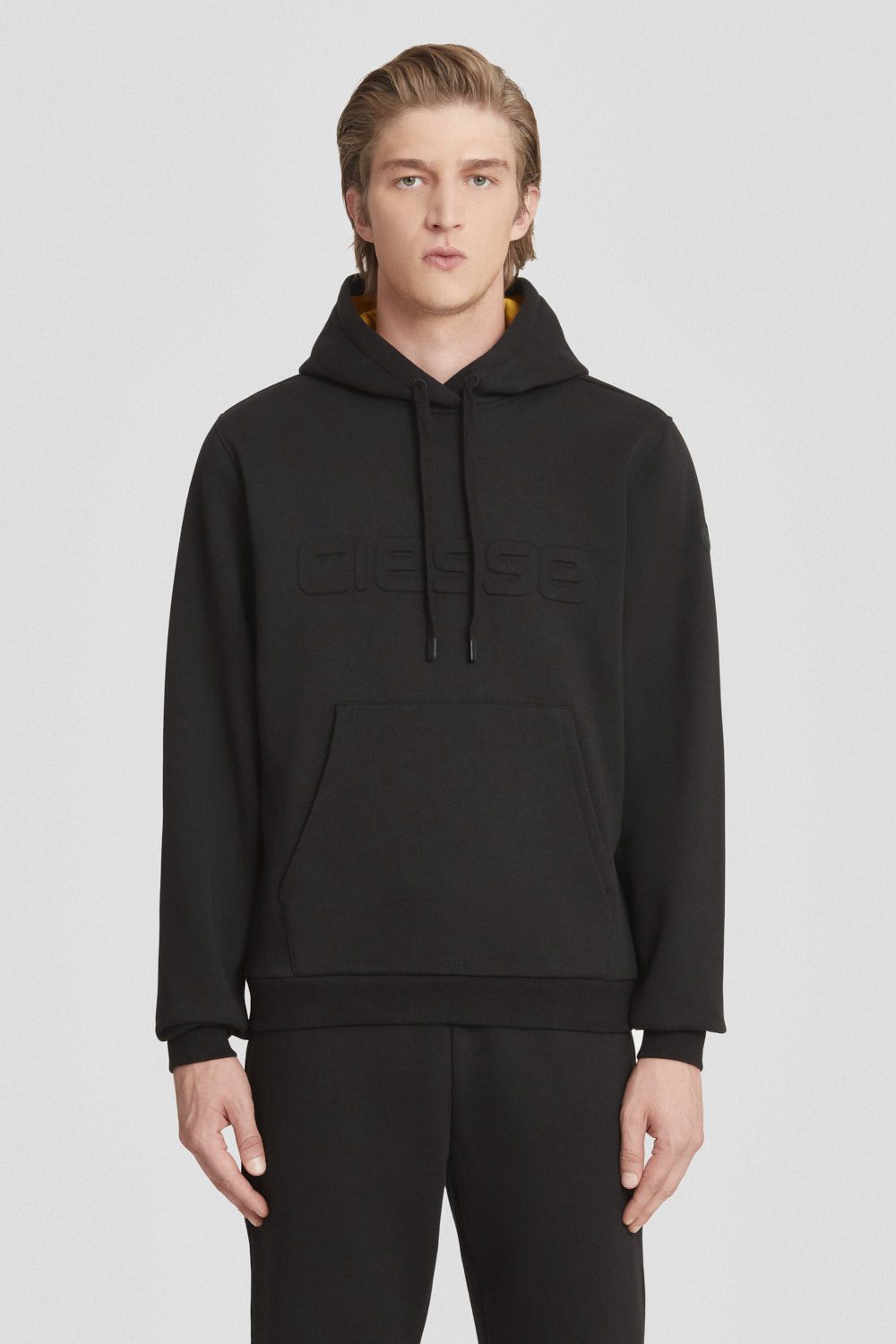 ciesse-outdoor-felpe-basic-hoodie-schwarz-baumwolle image 1