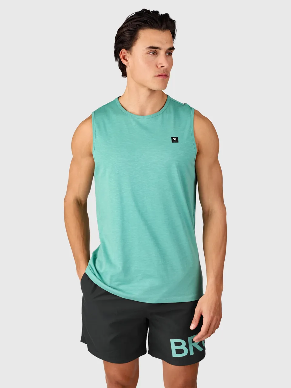 brunotti-malaku-slub-herren-tanktop-l-bottle-green image 1