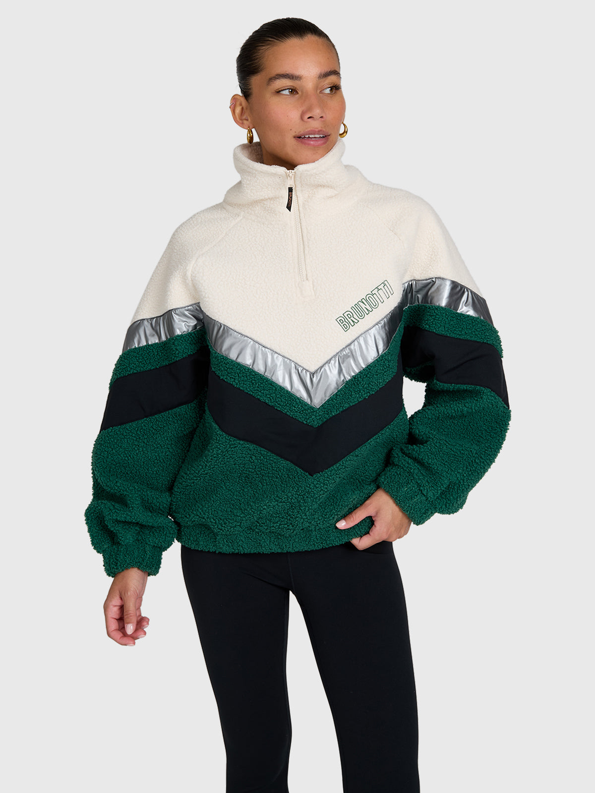 brunotti-sandrea-damen-fleece-hunter-green-polyester image 1