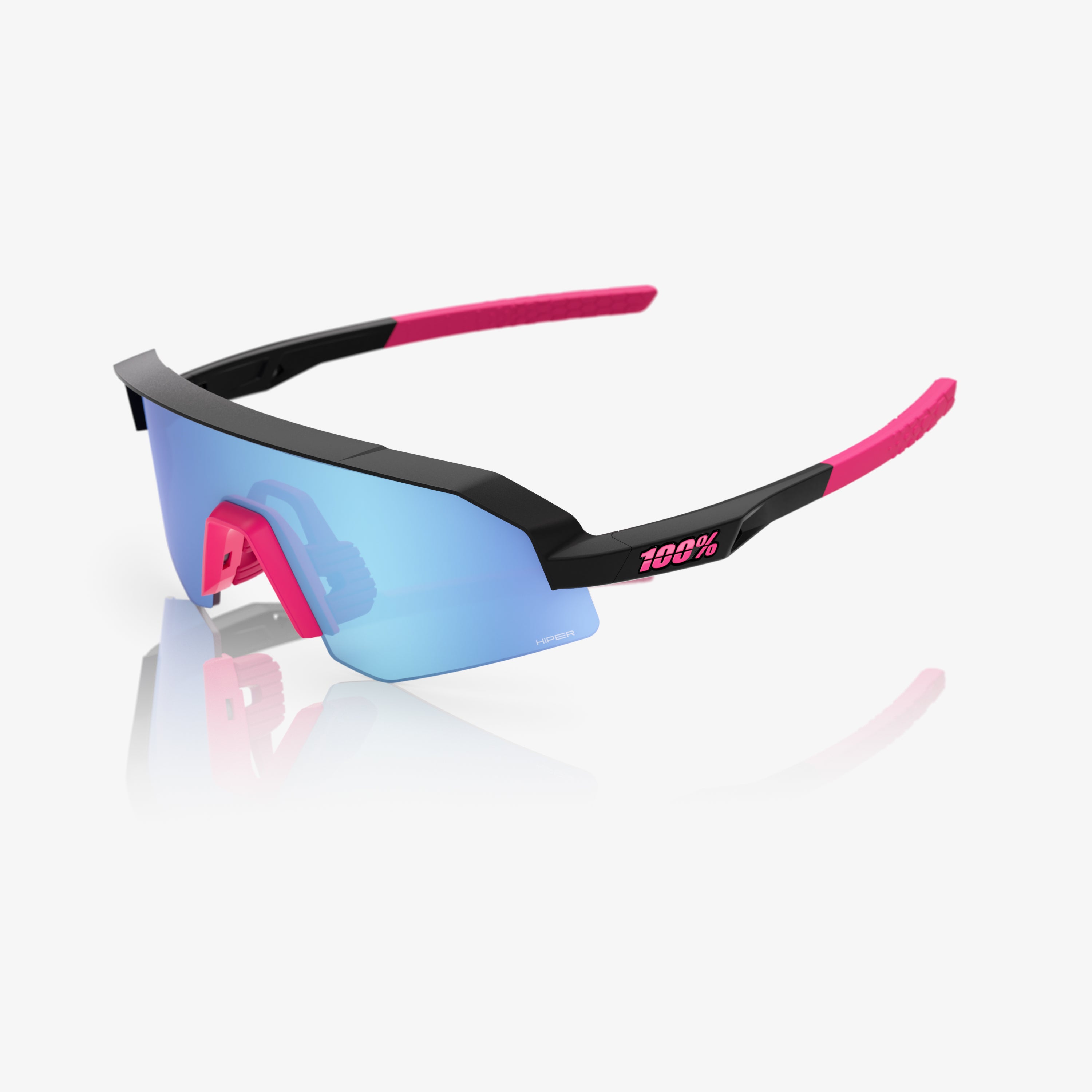 100-slendale-youth-sonnenbrille-schwarz-pink-blue-mirror image 1