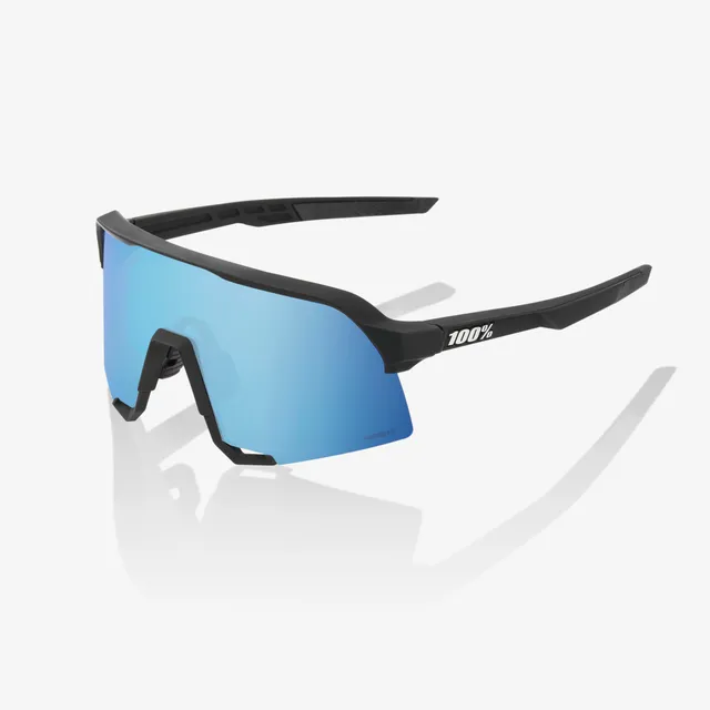100-s3-sonnenbrille-matte-black-hiper-blue-mirror image 1