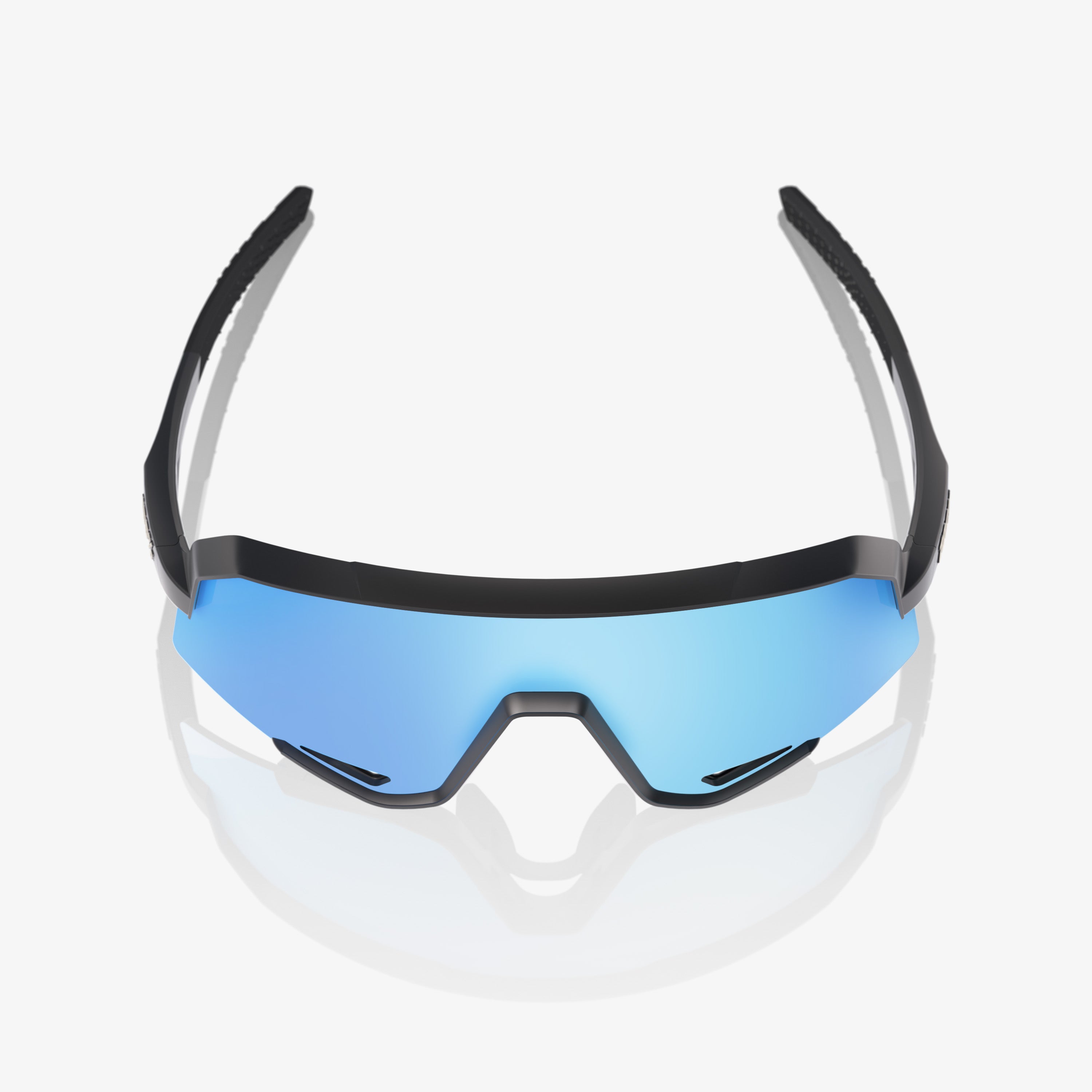 100-slendale-sonnenbrille-matte-black-hiper-blue-mirror image 4