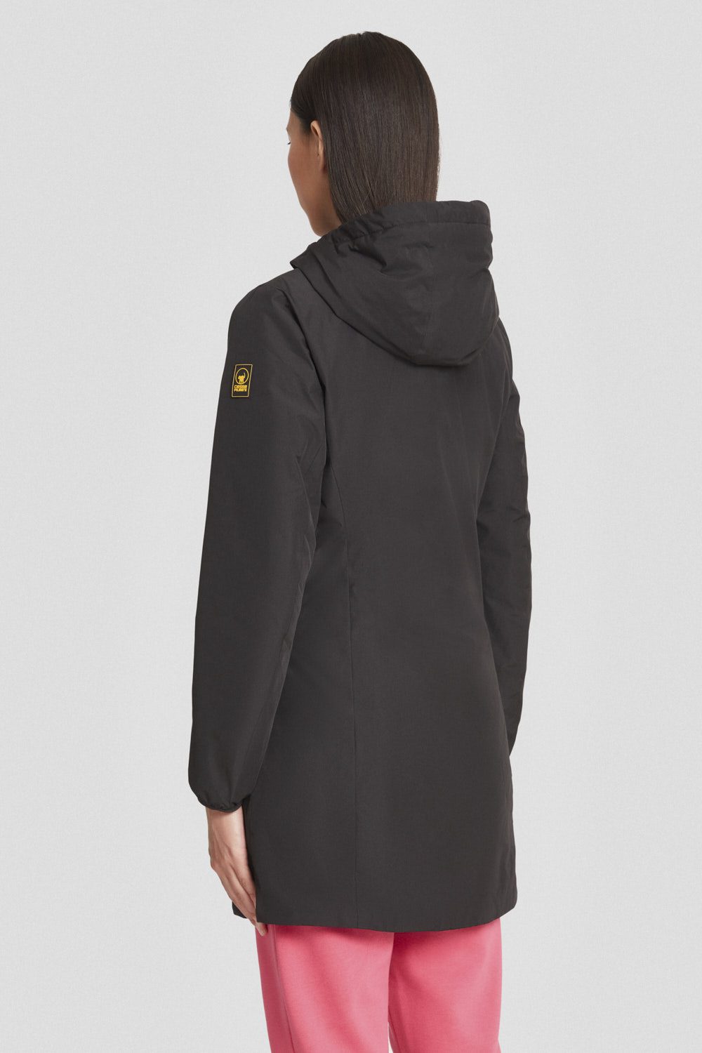 ciesse-outdoor-winterjacke-lang-schwarz-mit-kapuze-dwr image 4