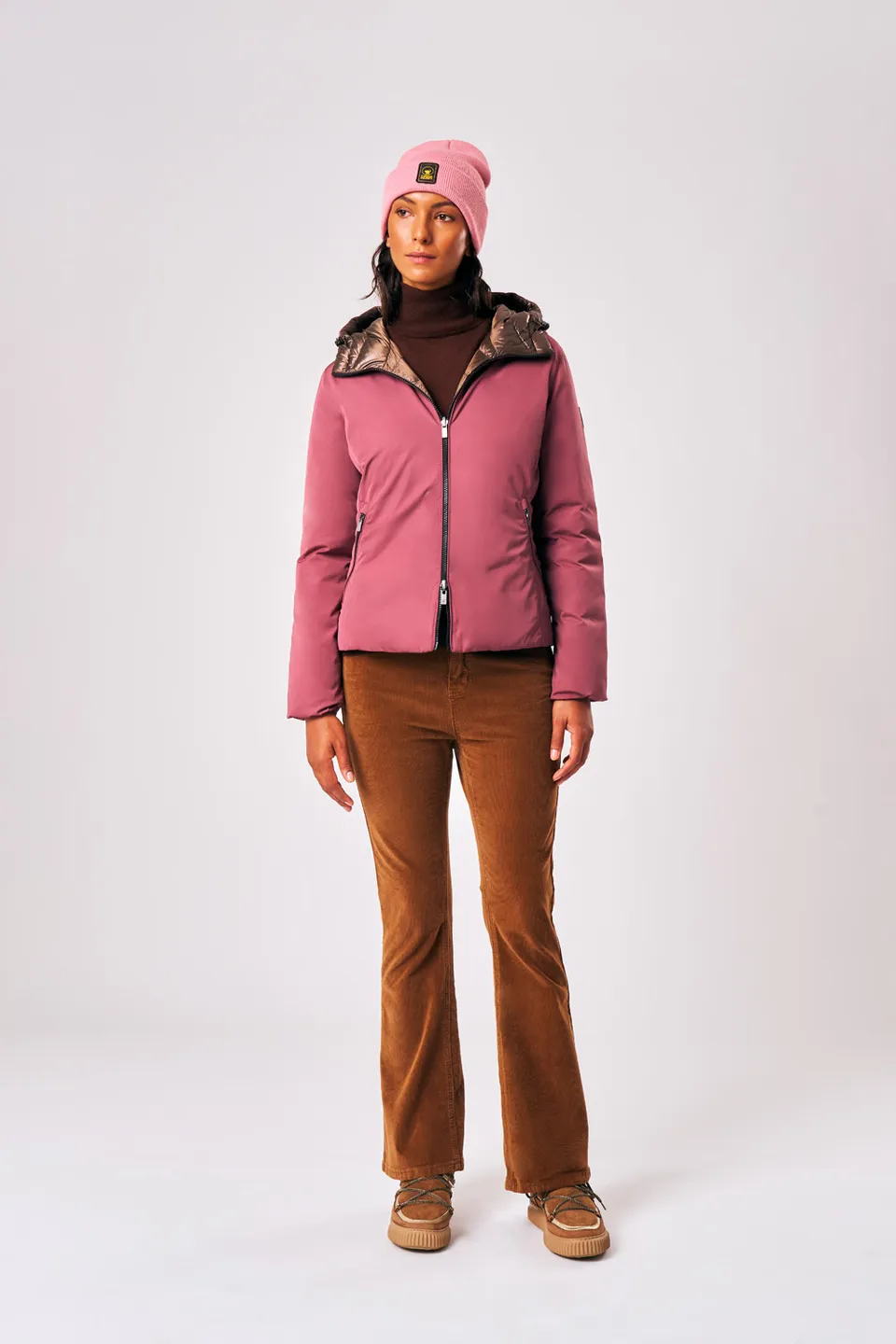 ciesse-piumini-linda-3-0-daunenjacke-rot-kurz-wendbar image 1