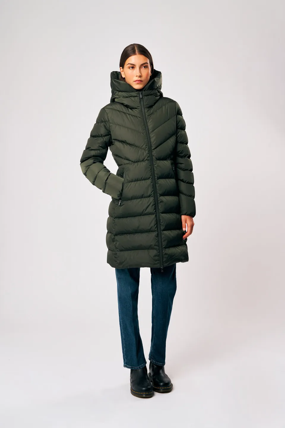 ciesse-piumini-rebecca-daunenjacke-gr-n-lang-damen image 1