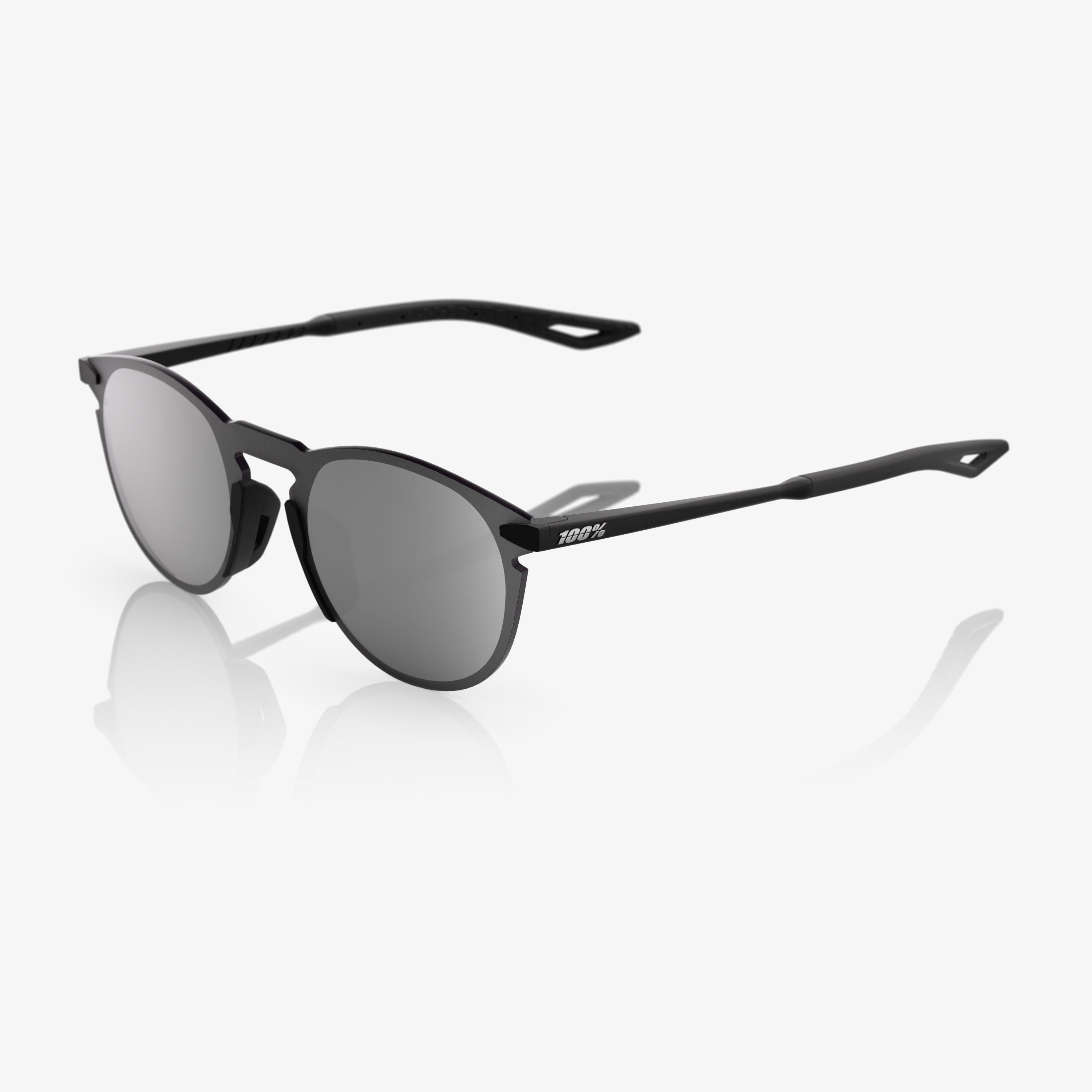 100-legere-round-sonnenbrille-schwarz-silber image 1