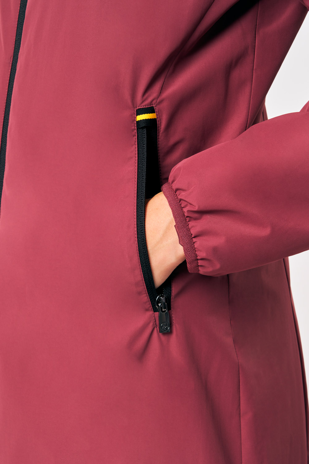 ciesse-outdoor-matilda-damenjacke-bordeaux-lange-kapuze image 4
