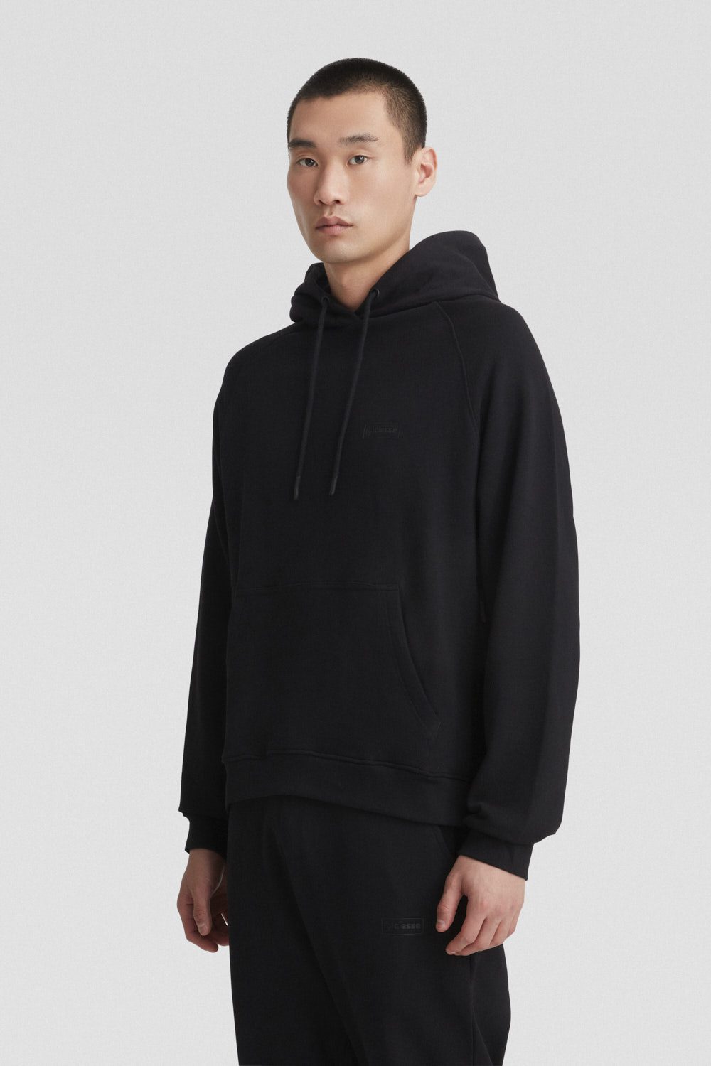 ciesse-outdoor-felpe-hoodie-schwarz-baumwolle-kapuze image 2