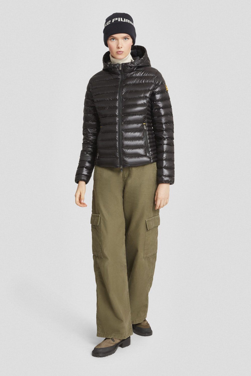 ciesse-piumini-daunenjacke-schwarz-leicht-mit-kapuze image 1