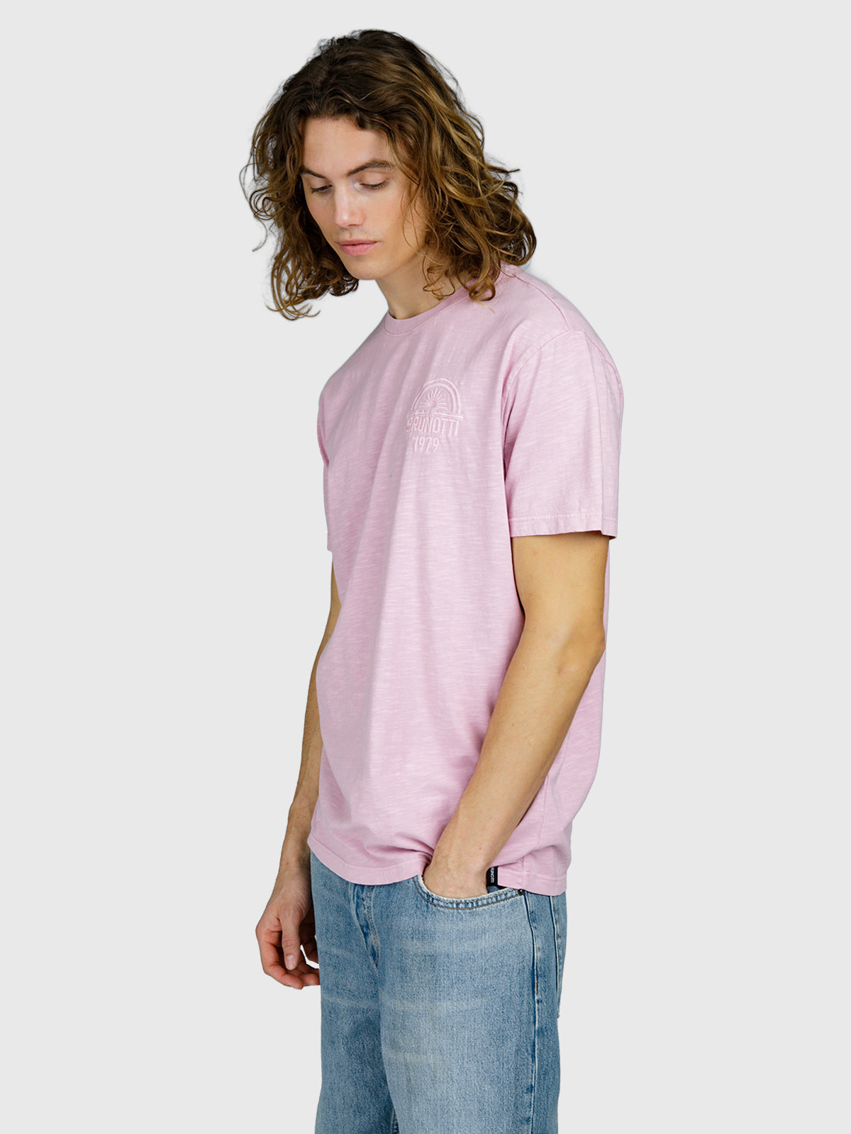 brunotti-mattey-herren-t-shirt-mauve-mist-baumwolle-stickerei image 4